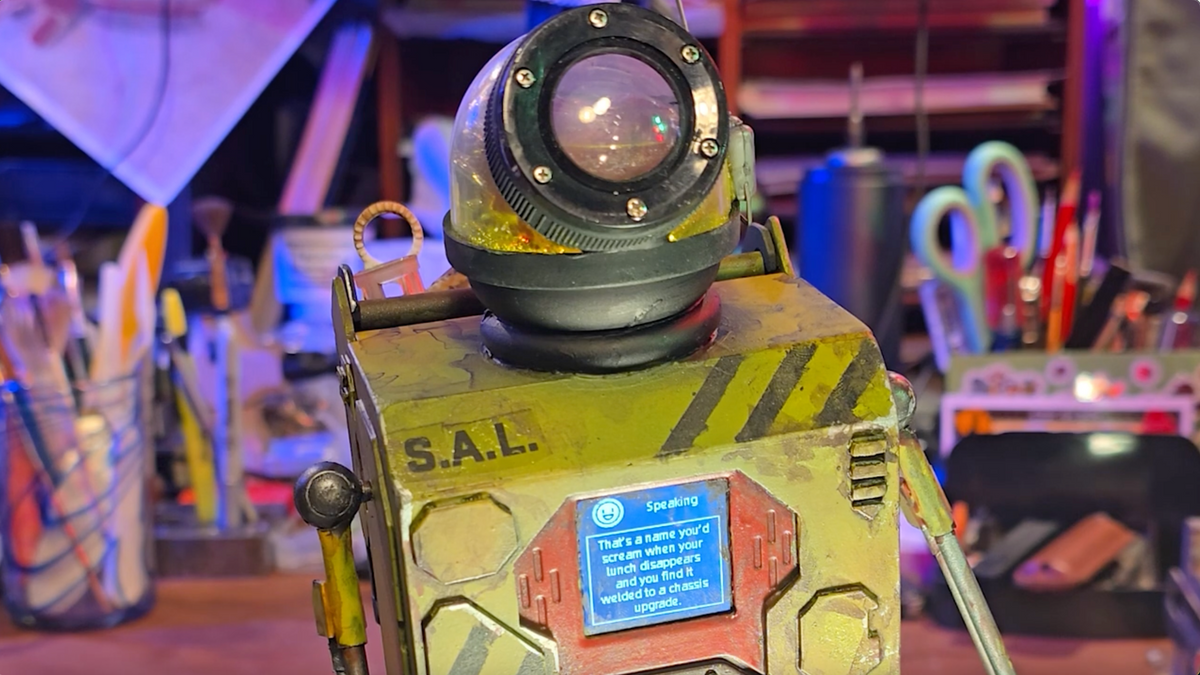 S.A.L. — an AIPI Lite inside a hand-built droid. @RadioactiveArt.