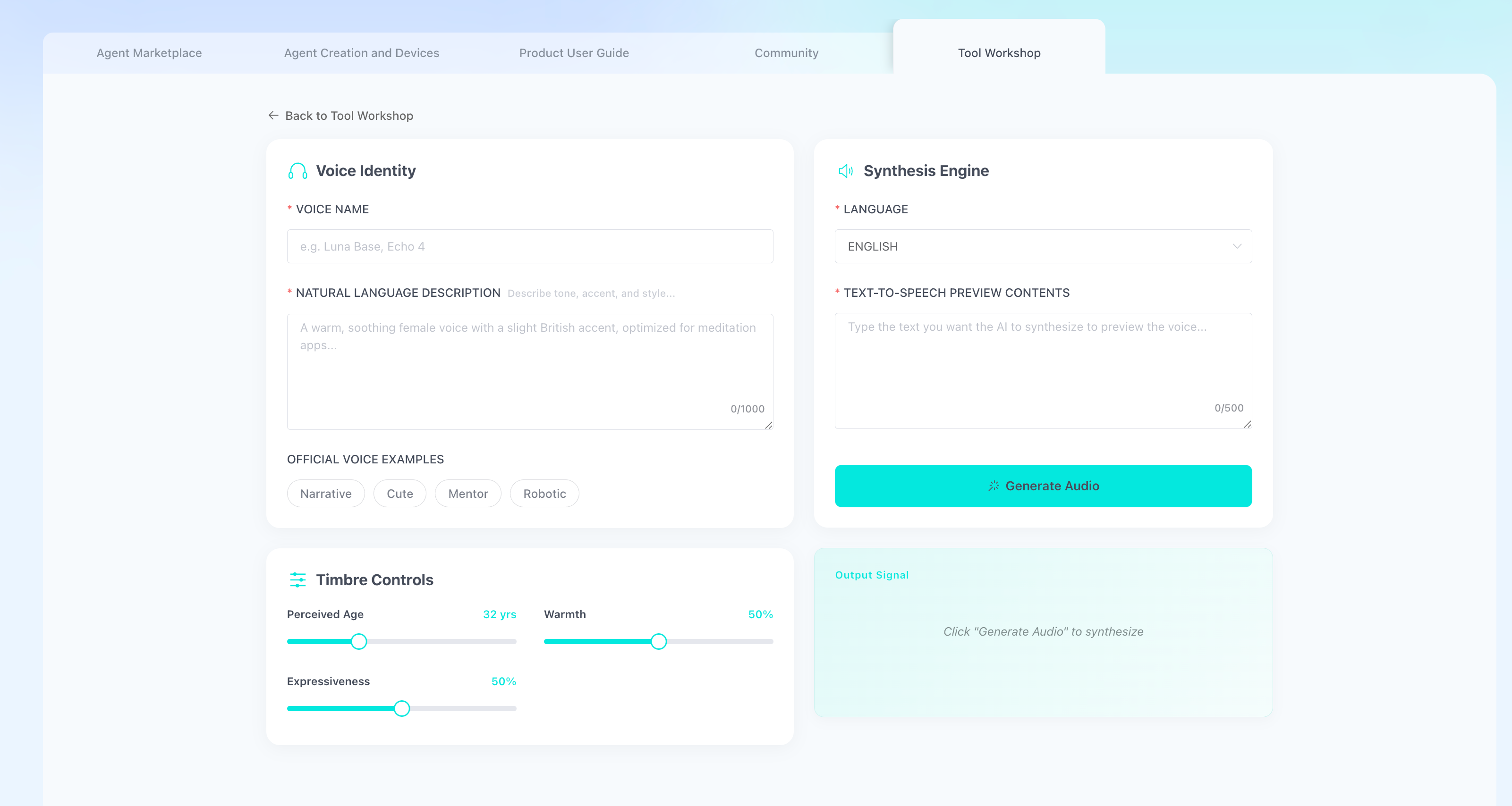 Sound Forge AI — Design a Voice from Text