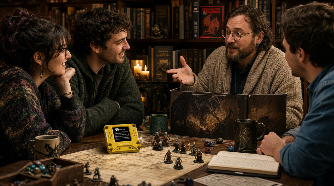 A calm, ongoing D&D session