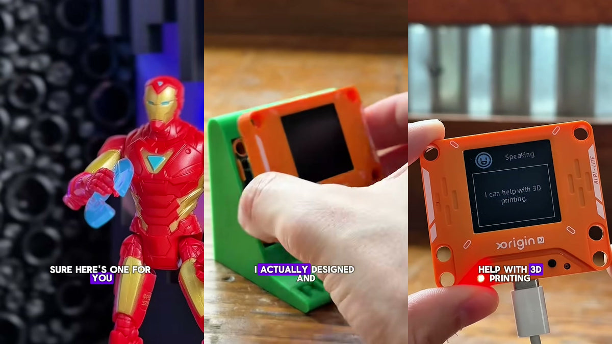 3D-printed case + display stand. @3Digiprints.