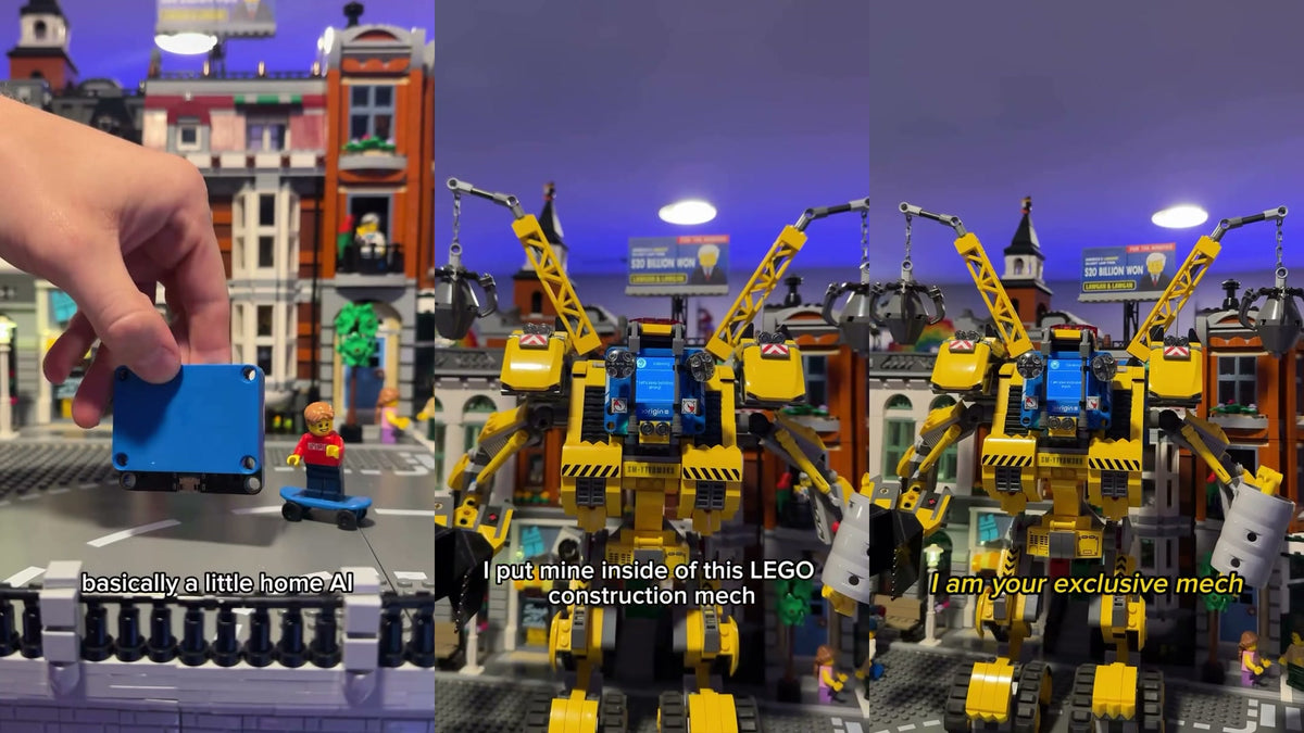 LEGO build — minifig-scale AIPI Lite. @ChrispyBricks