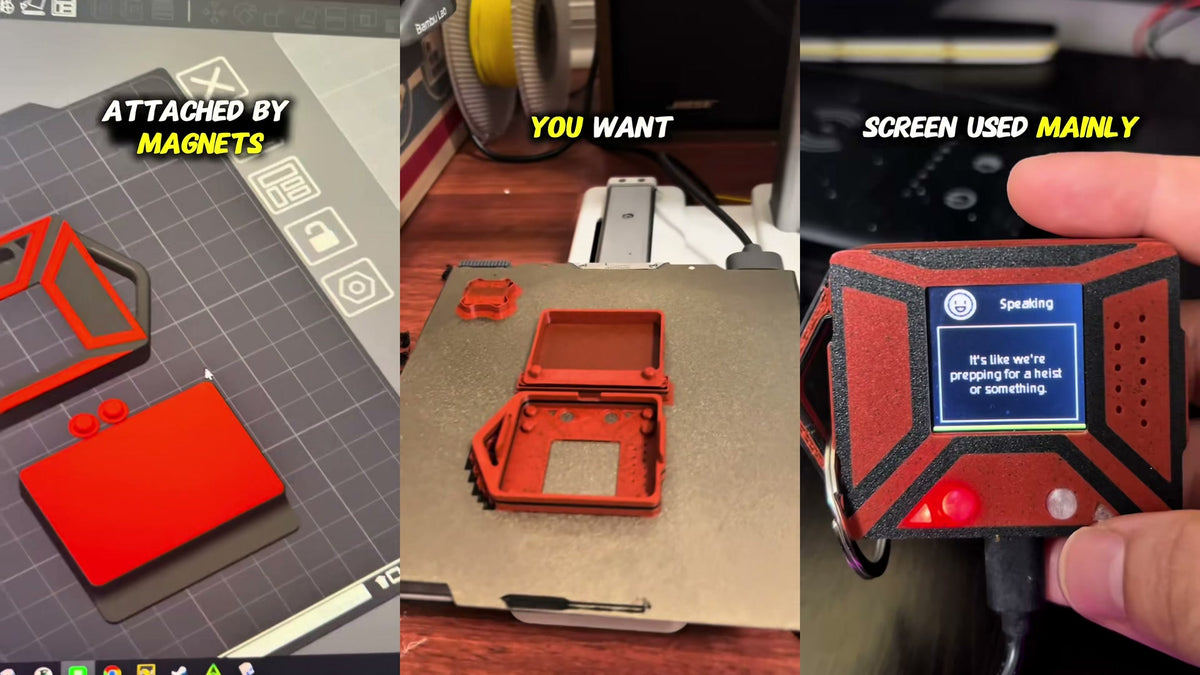 Custom 3D-printed AIPI enclosure — design, print, assemble. @whynotbuildit