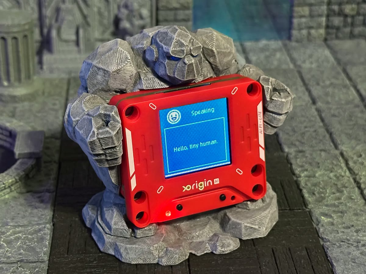 Stone golem holder for AIPI Lite — built for desktop and tabletop gaming. @timeball