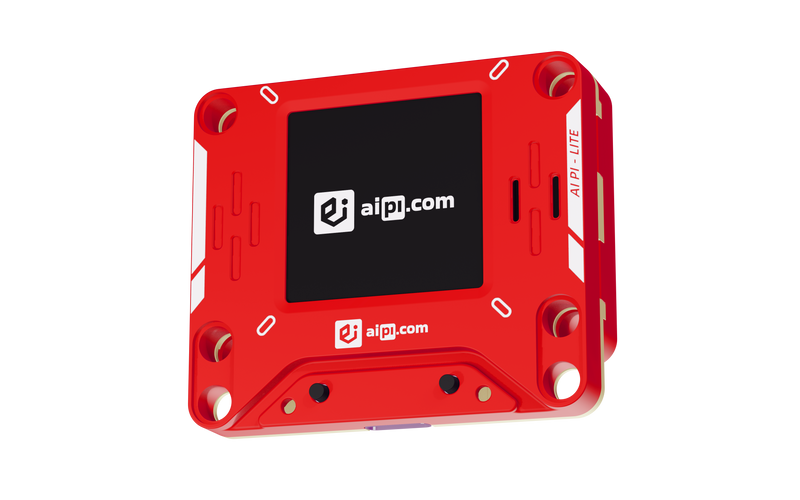 Red AIPI Lite with attached battery